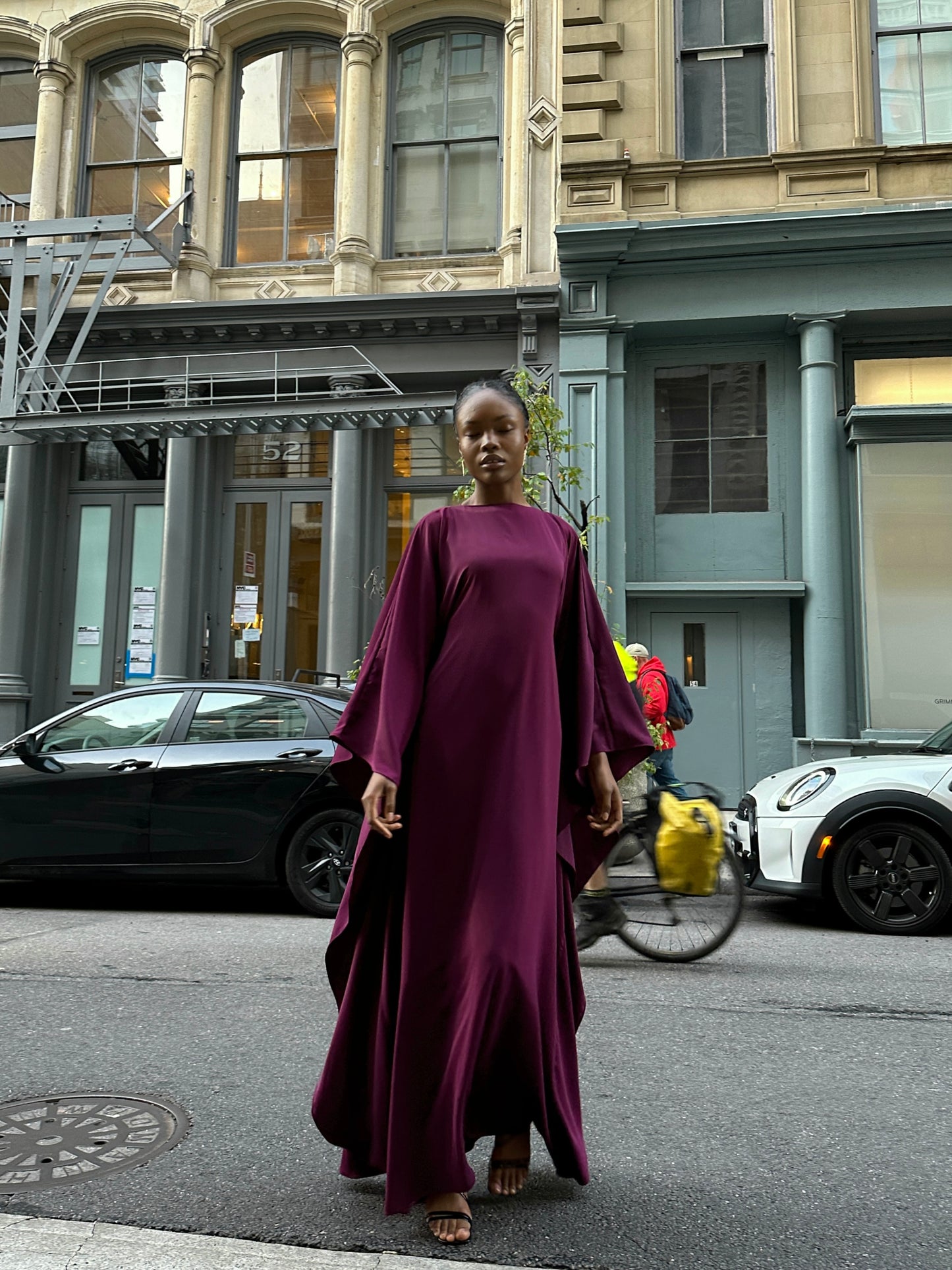 Berry Kaftan Dress