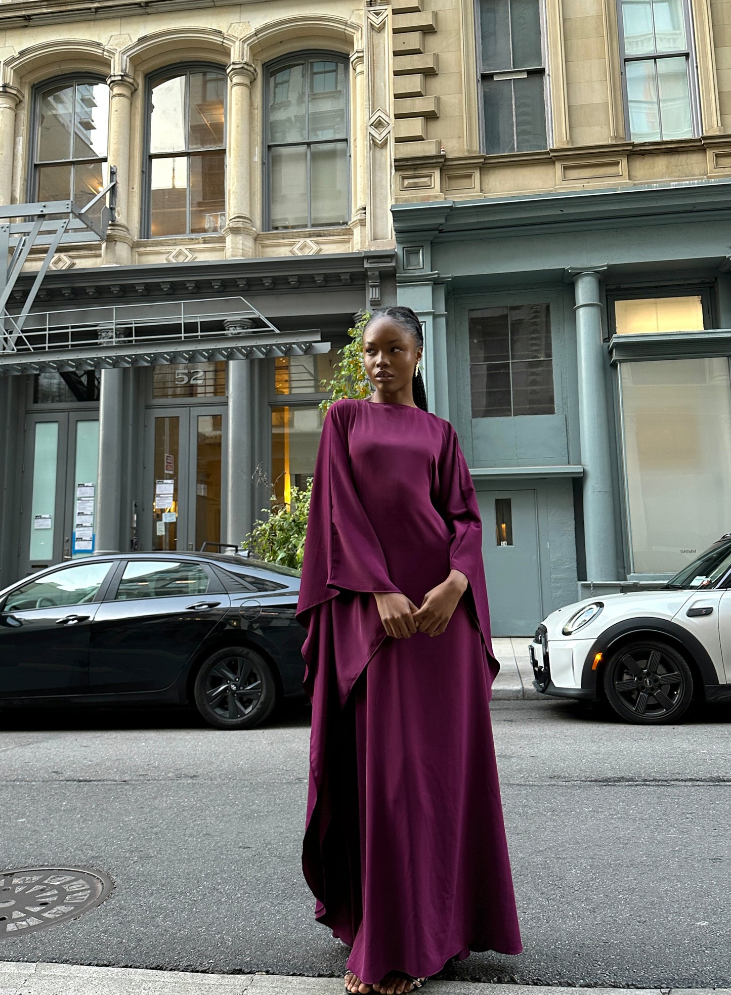 Berry Kaftan Dress