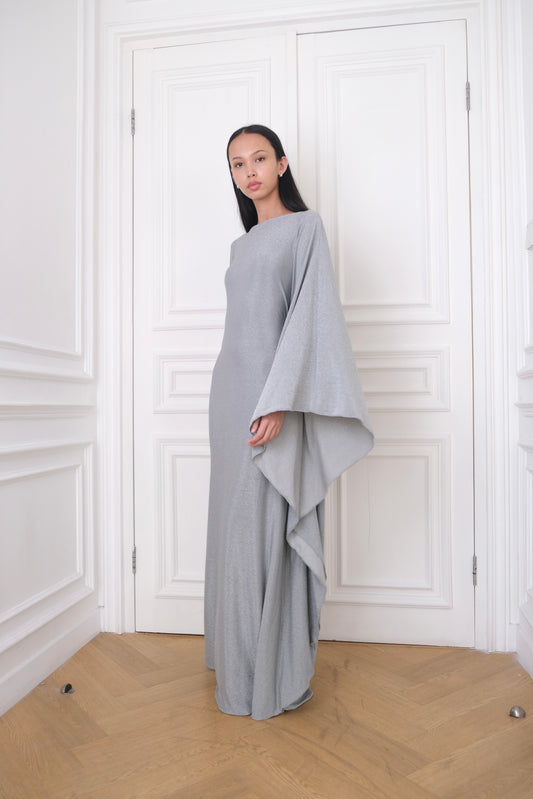 MOONLIGHT Kaftan Dress | A shimmery silver kaftan dress