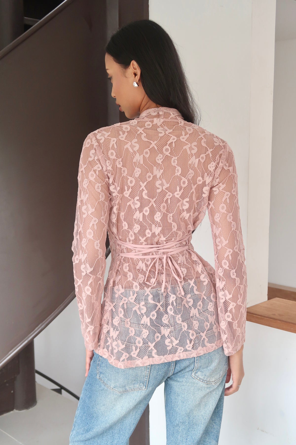 CALLIE Misprint Letter Lace in Blue | Limited Run