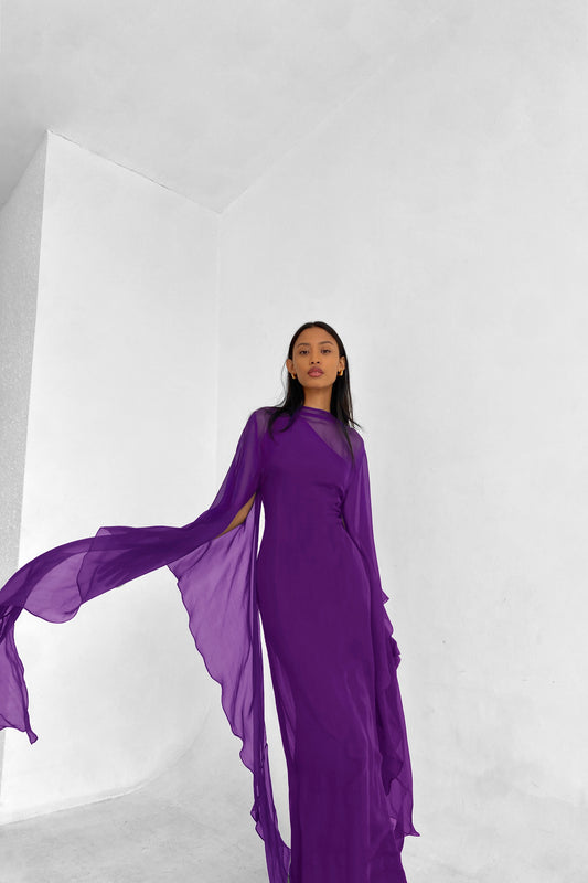 Pure Silk Dress in Amethyst | Preorder ships in ~2 weeks