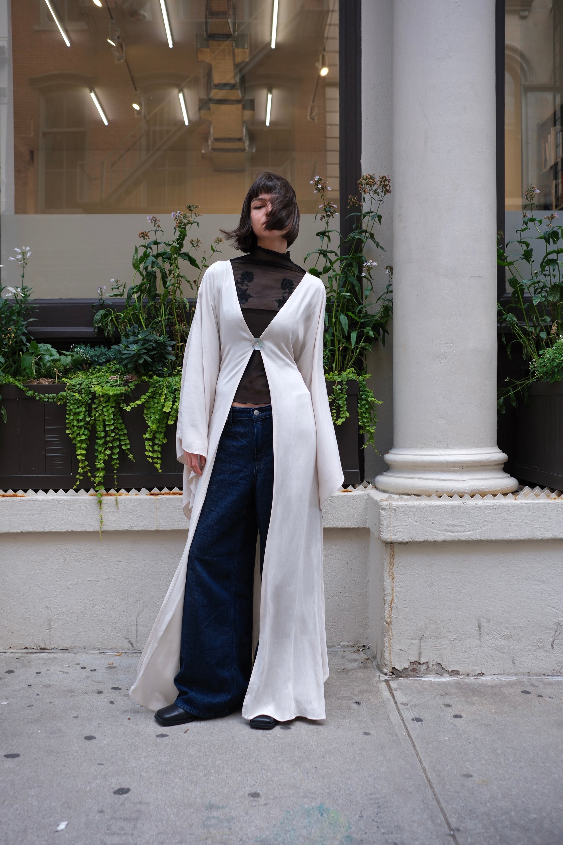 ISLA Mother-of-Pearl Tied Outerwear | last batch ISLA Mother-of-Pearl Tied Outerwear | last batch
