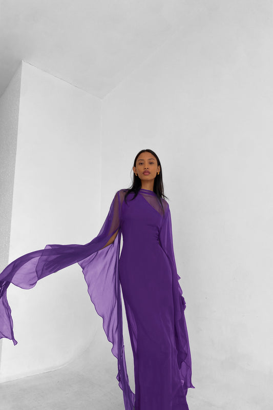 Pure Silk Dress in Amethyst | Preorder ships in ~2 weeks | last batch