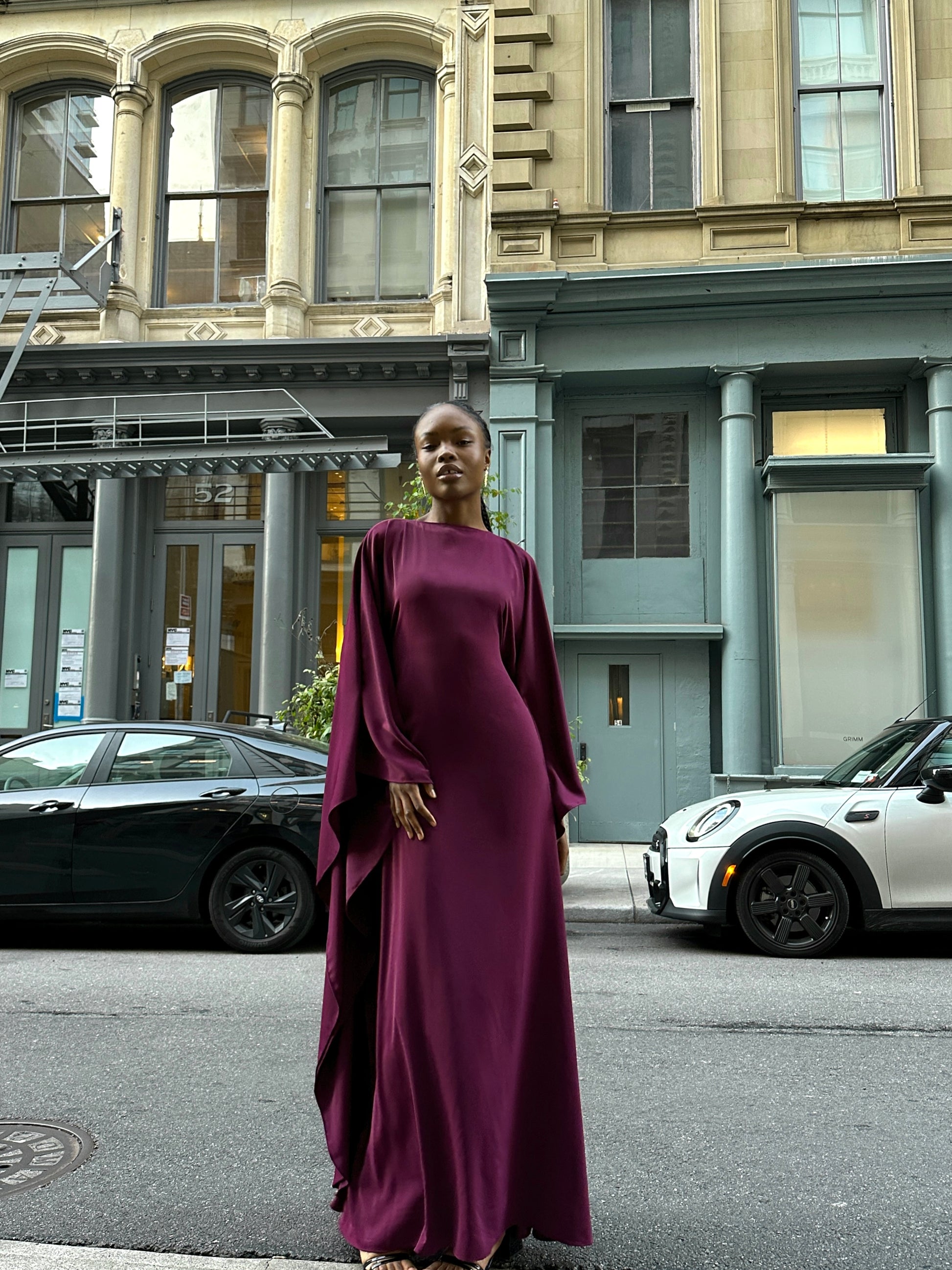 Berry Kaftan Dress Petite
