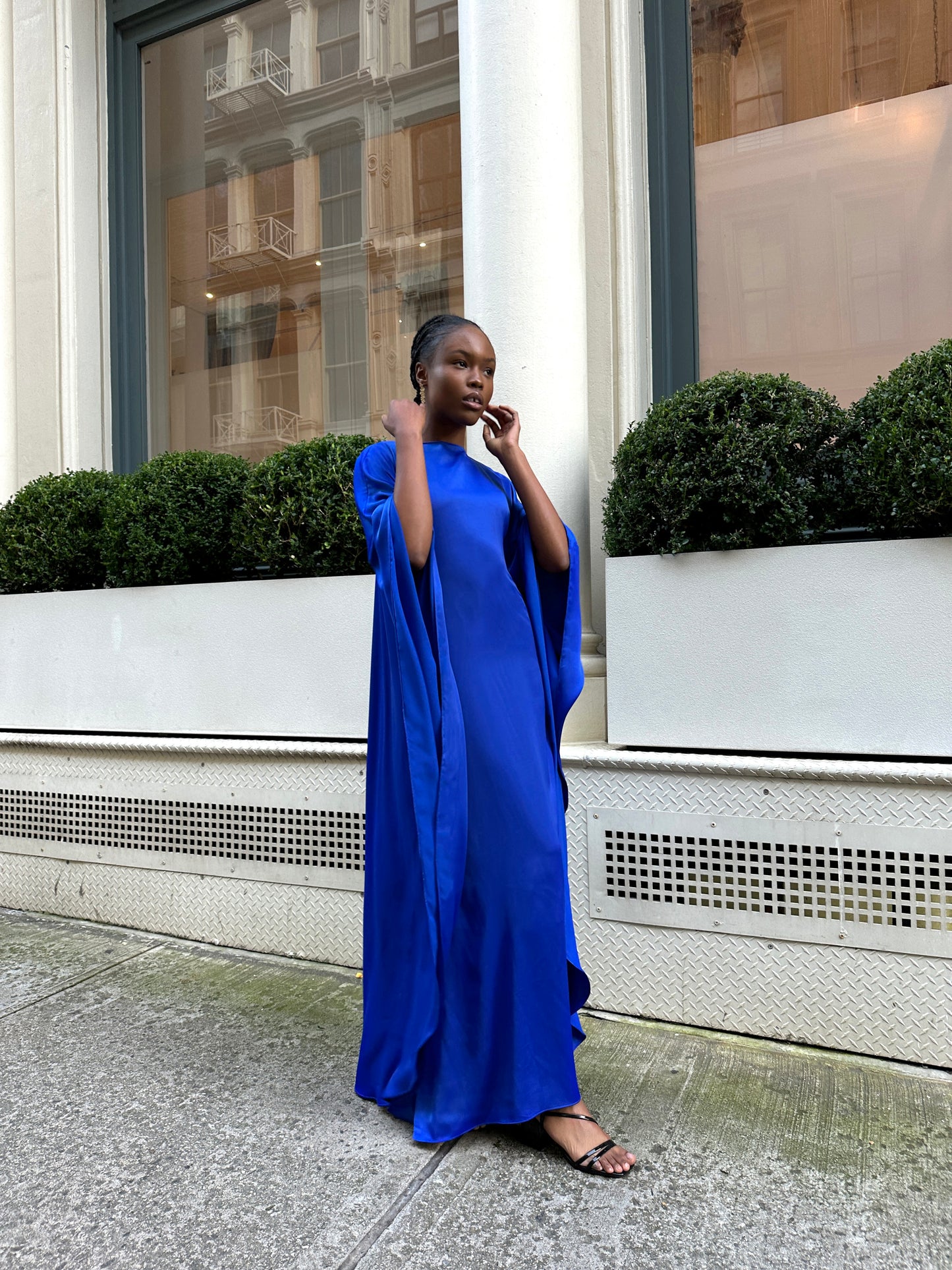 Abaya Ladies Kaftan Dress Satin Kaftan Dress Coral Red Ladies H&M US