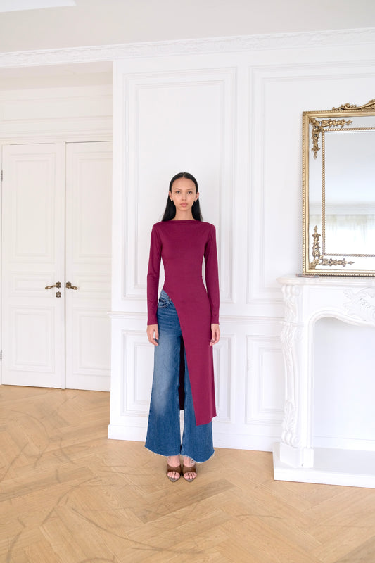 ARI Asymmetrical Long Top in Berry