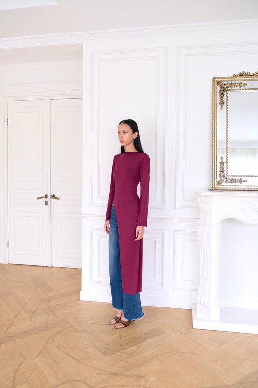 ARI Asymmetrical Long Top in Berry