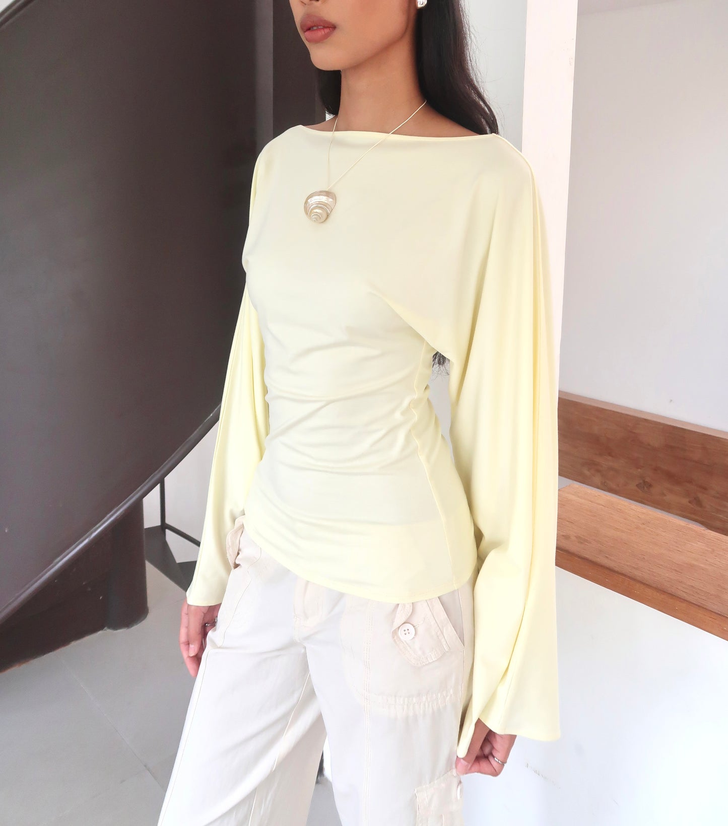 Batwing Top in Butter Yellow | Lenzing ECOVERO™