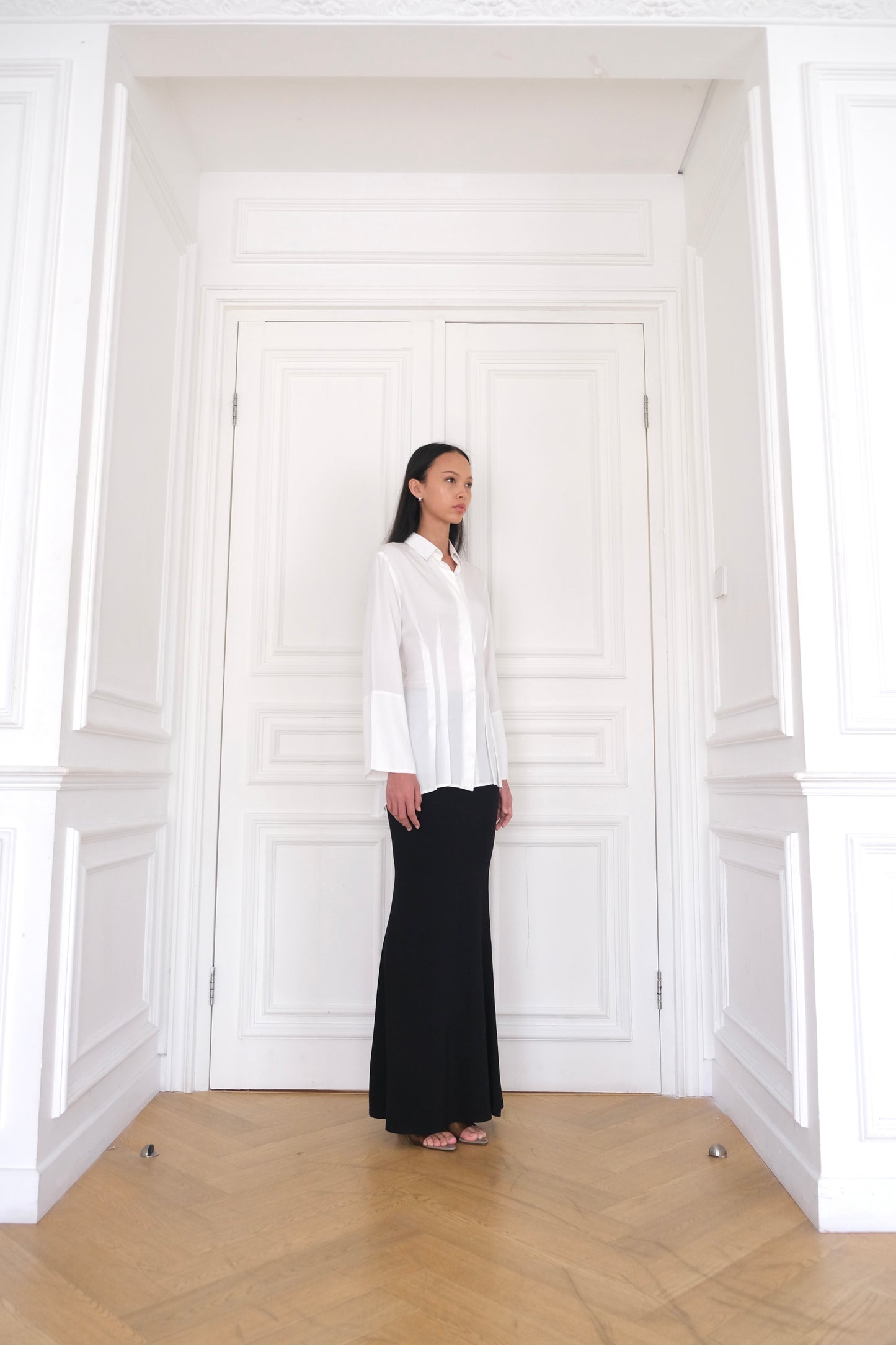 ESMÉ Cinched Tie Waist Shirt