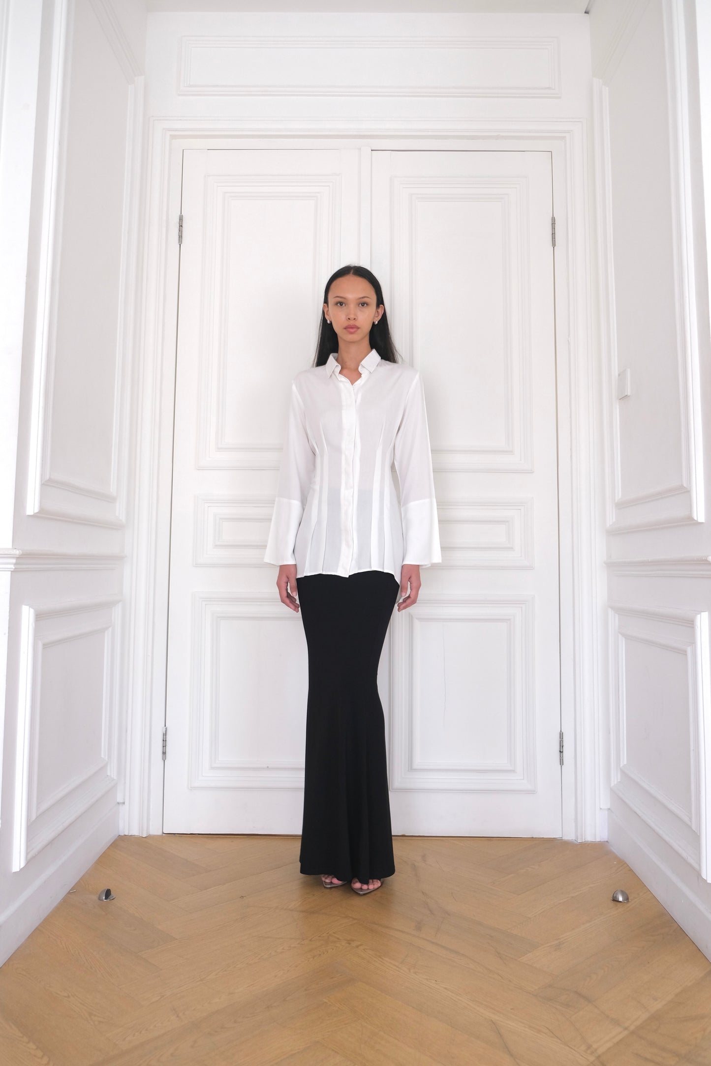 ESMÉ Cinched Tie Waist Shirt