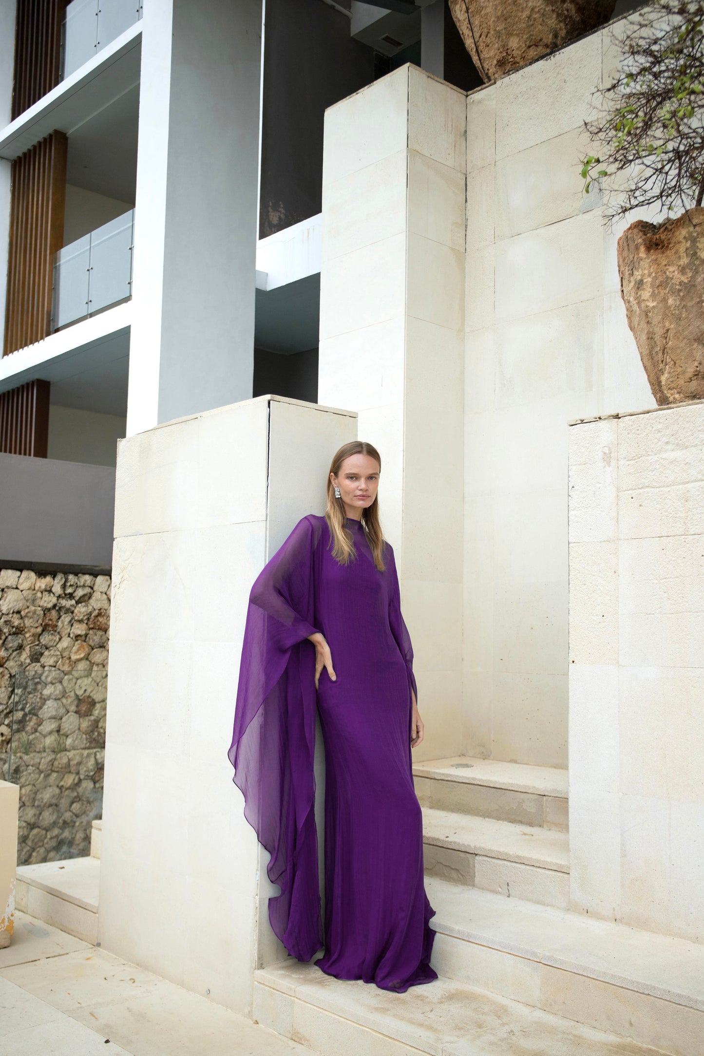 Pure Silk Dress in Amethyst | Preorder ships in ~2 weeks