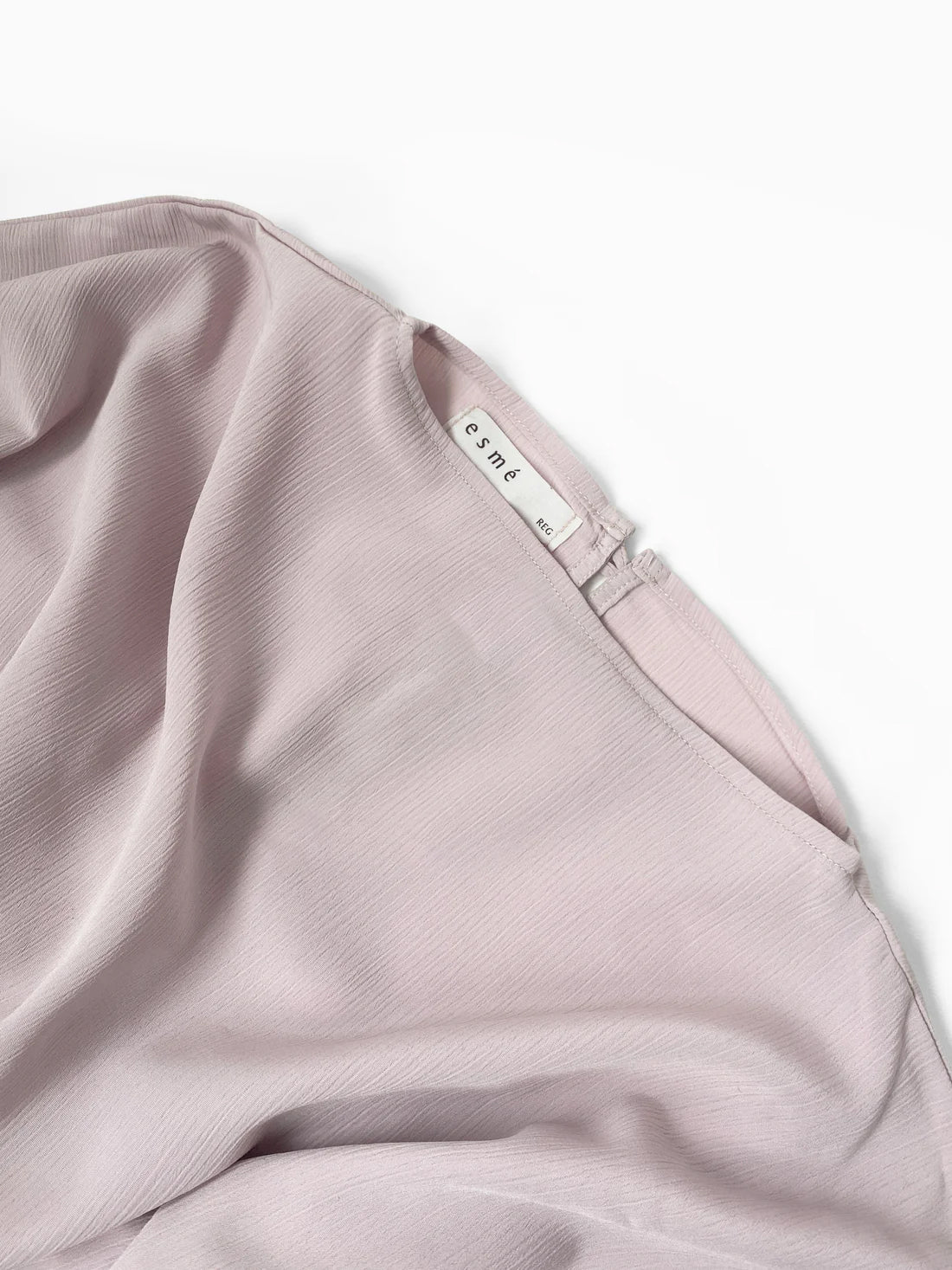 Dusty Pink Plissé Kaftan Dress