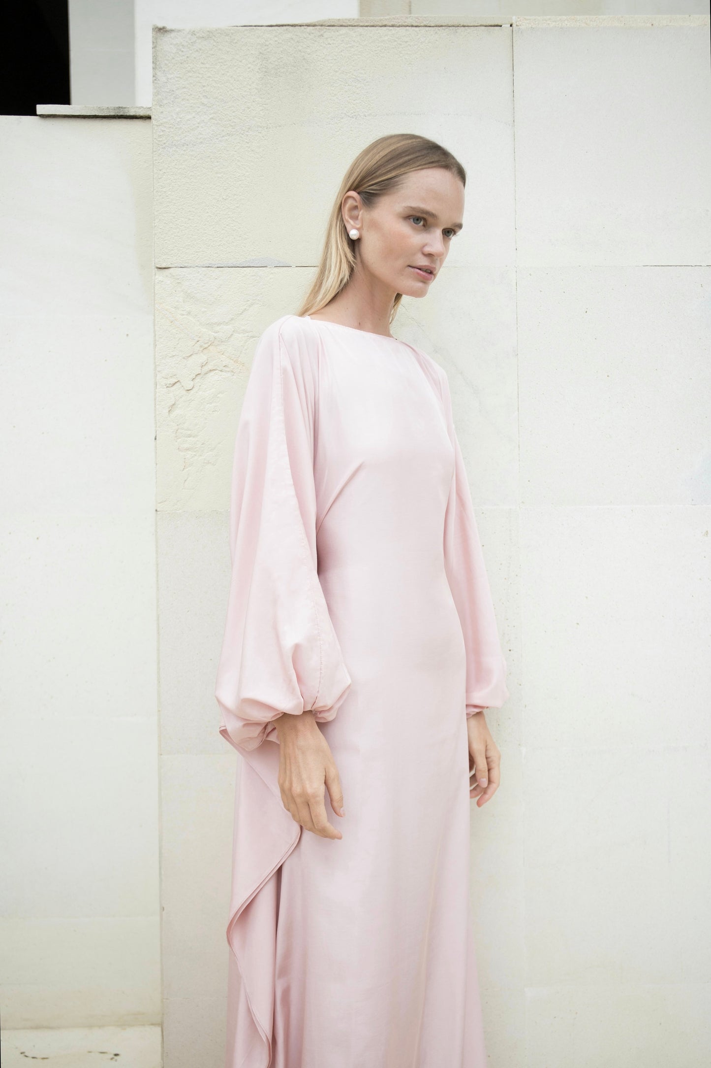 Silk Puff Kaftan in Dusty Rose | Final Batch
