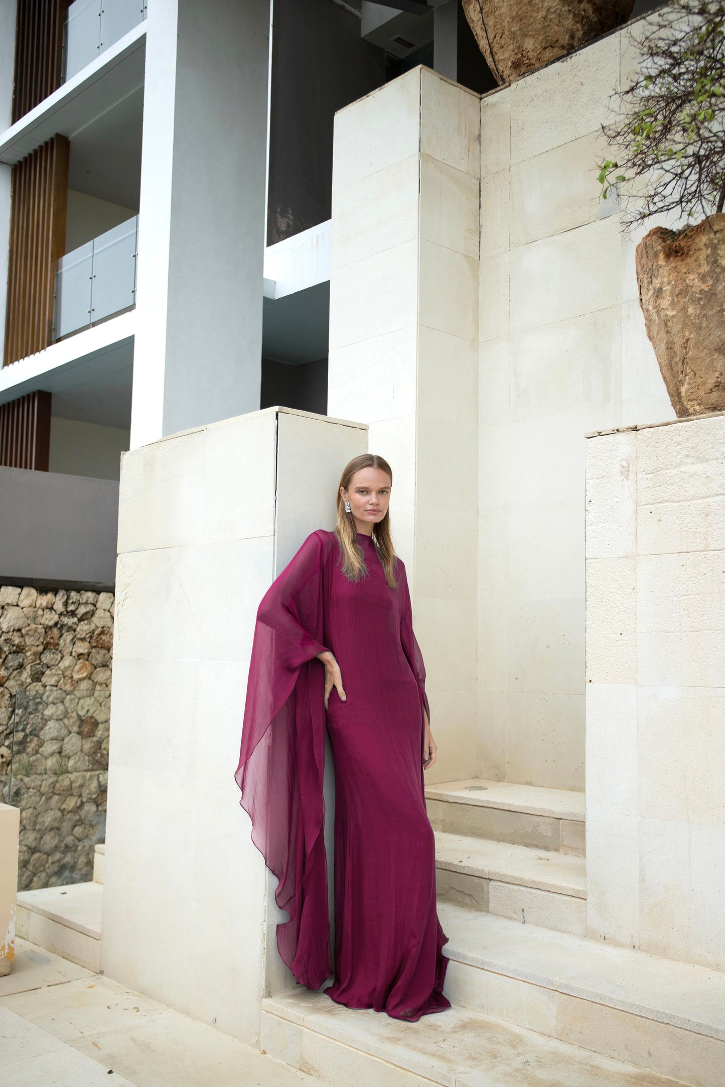 Pure Silk Dress in Burgundy | Preorder ships in ~2 weeks