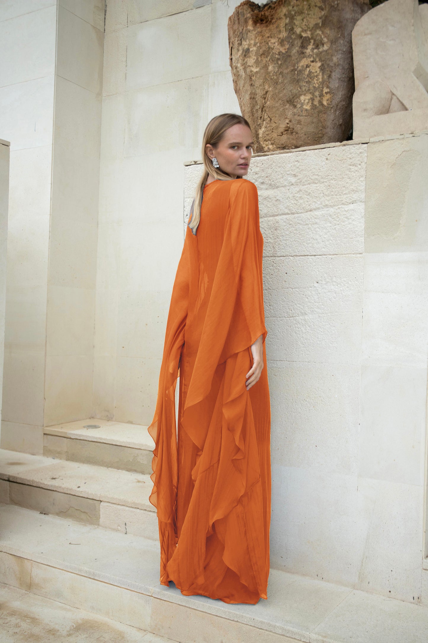 Pure Silk Dress in Saffron | Preorder ships in ~2 weeks