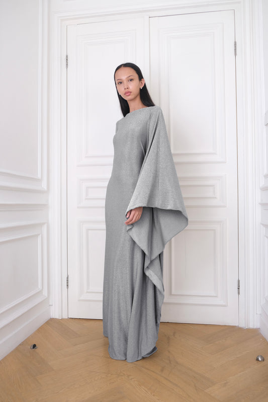 MOONLIGHT Kaftan Dress | A shimmery silver kaftan dress