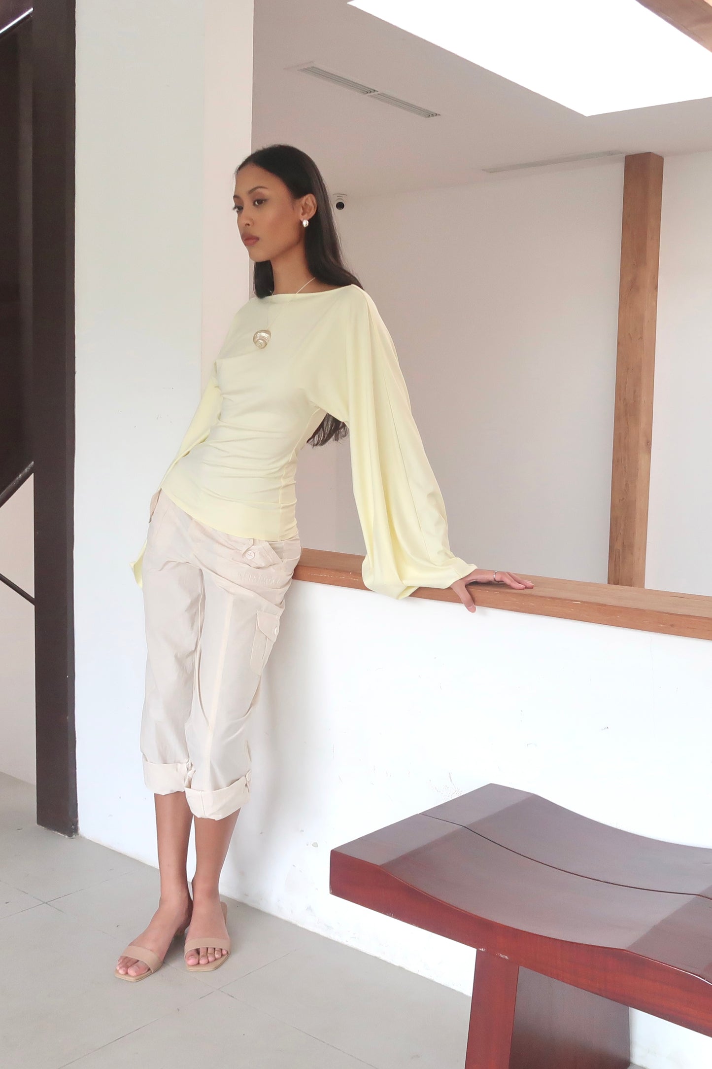 Batwing Top in Butter Yellow | Lenzing ECOVERO™
