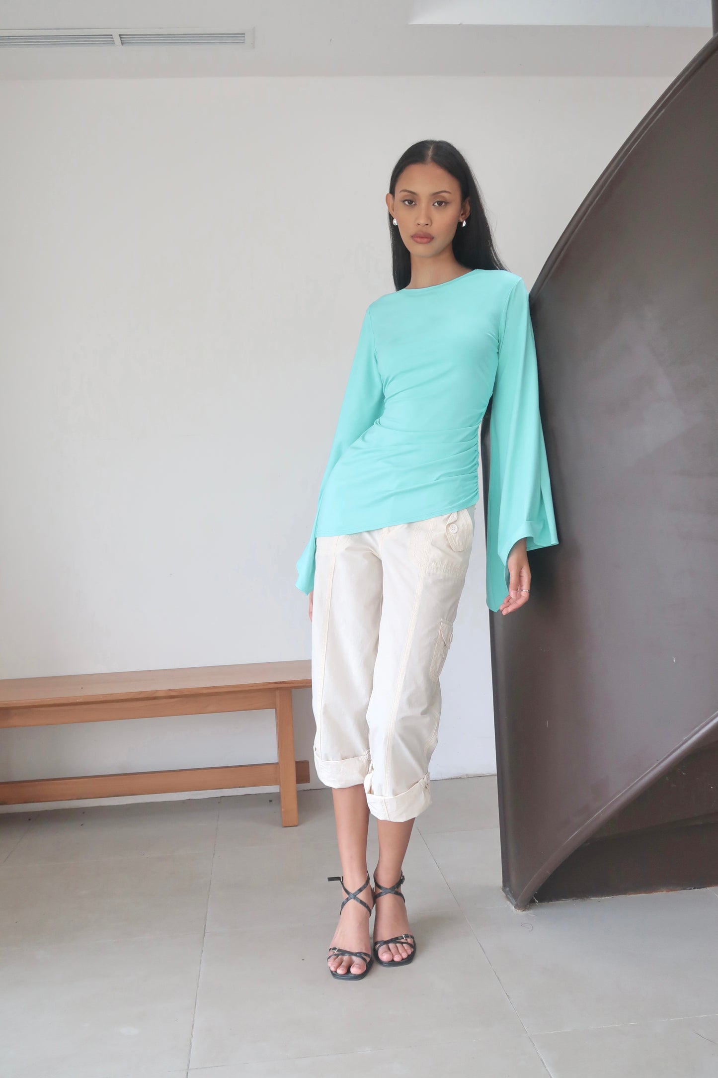 Tulip Top in Teal Blue | Lenzing ECOVERO™