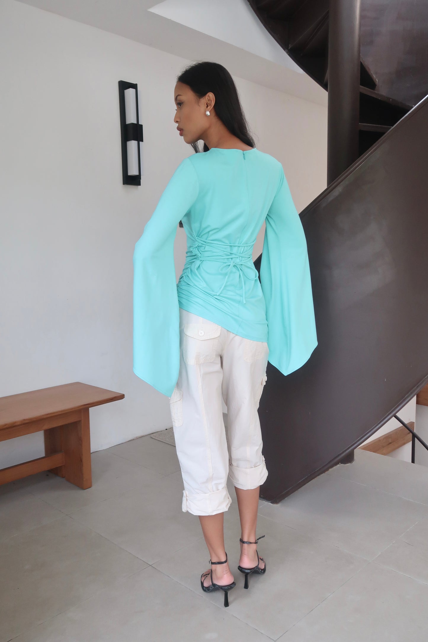 Tulip Top in Teal Blue | Lenzing ECOVERO™
