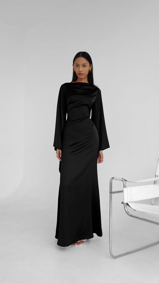 Tulip Dress in Black | Available for a limited time