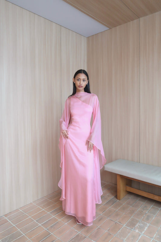 Pure Silk Dress in Pink