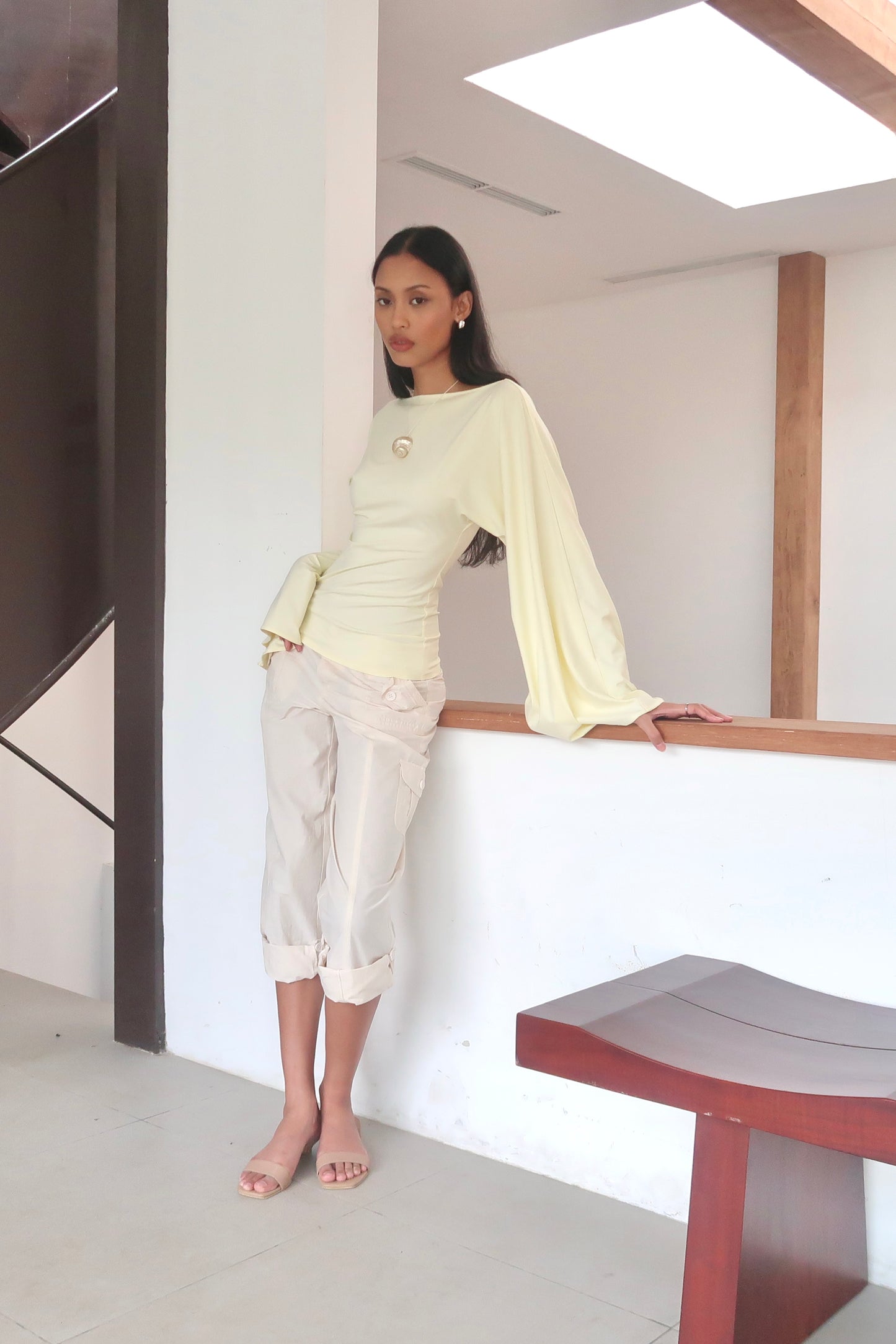 Batwing Top in Butter Yellow | Lenzing ECOVERO™