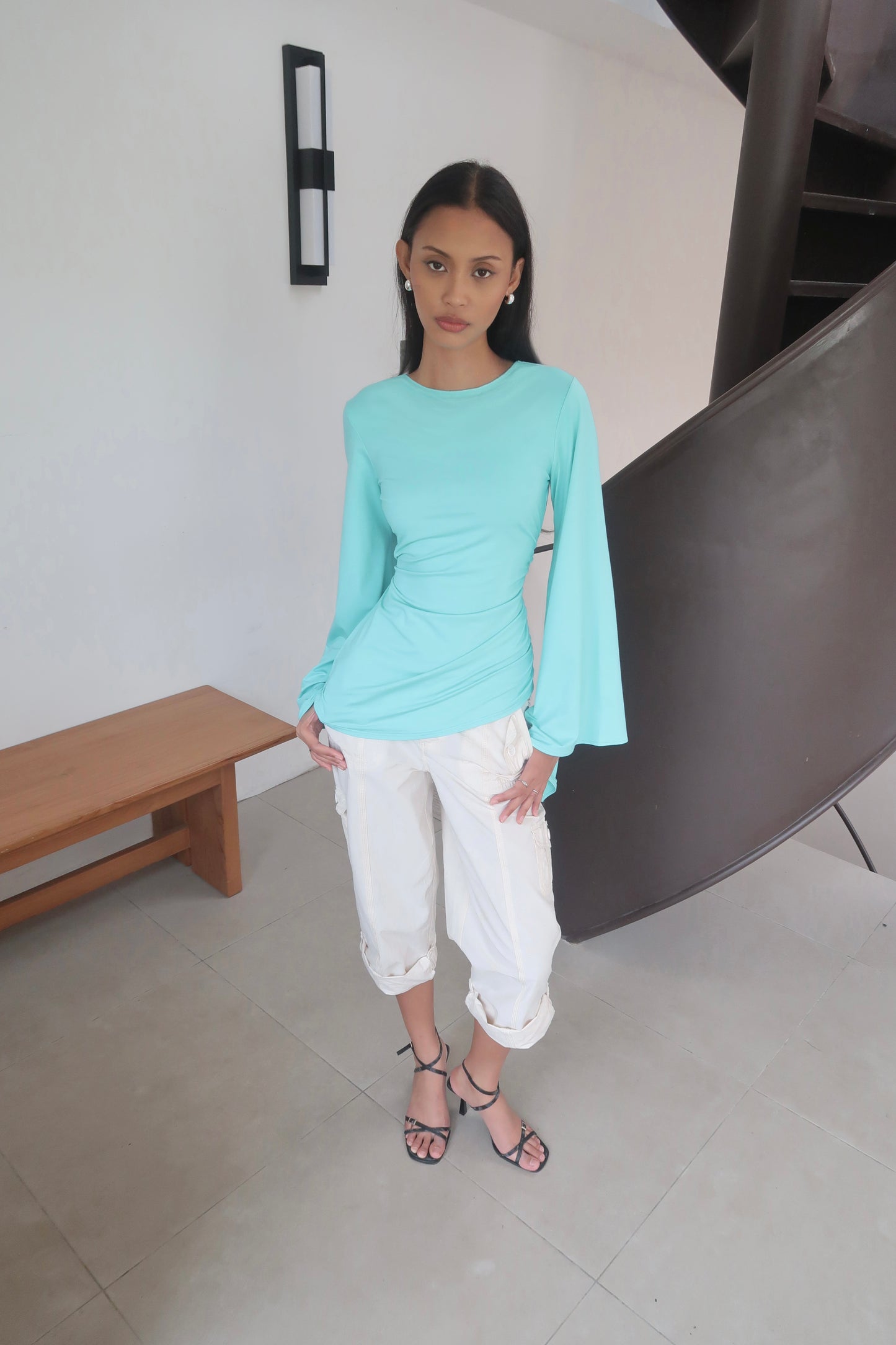 Tulip Top in Teal Blue | Lenzing ECOVERO™