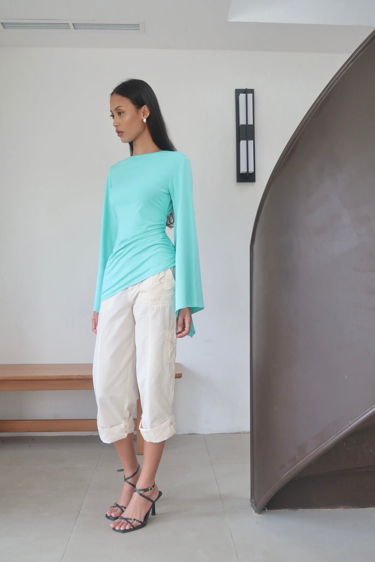 Tulip Top in Teal Blue | Lenzing ECOVERO™