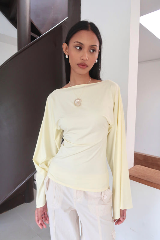 Batwing Top in Butter Yellow | Lenzing ECOVERO™